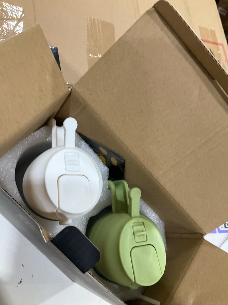 Condition photo showing New/Like New for TrendPlain 16oz/470ml Glass Olive Oil Sprayer for Cooking – 2 in 1 Olive Oil Dispenser Bottle for Kitchen Gadgets and Air Fryer Accessories, Salad, BBQ - White & Green White&Green