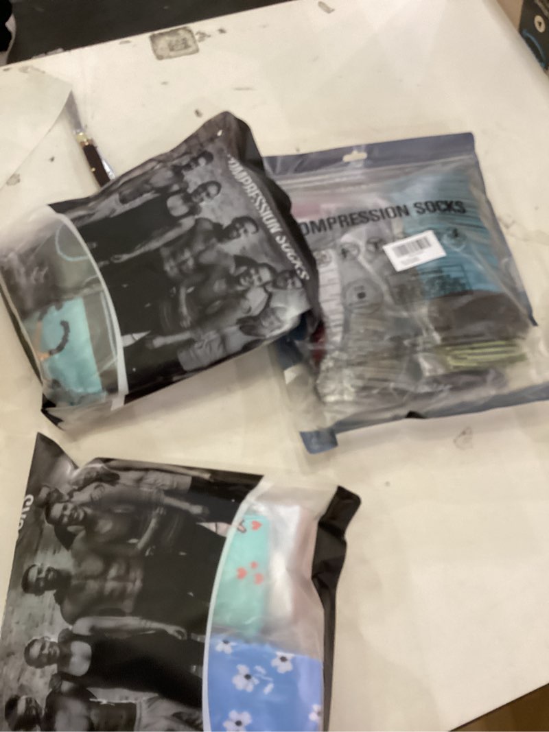 Condition photo showing New/Like New for 6 Pack Copper Compression Socks for Women and Men Circulation-Best Support for Medical, Running,Nursing,Athletic B-assorted7 Large-X-Large