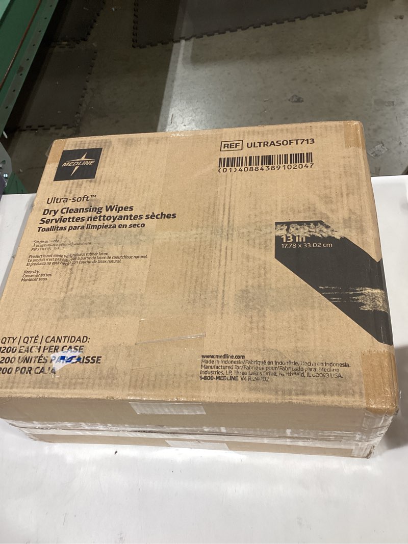 Condition photo showing Good Condition for medline ultrasoft dry cleansing wipes