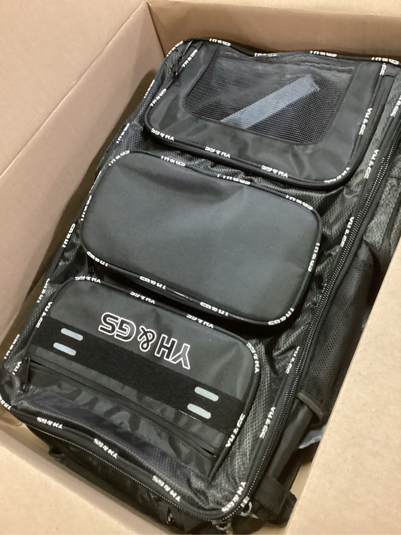 Condition photo showing Good Condition for Rolling Baseball Bag,Wheeled Softball Bag with Fence Hook for TBall Bat & Equipment,Lightweight Baseball Bat Bag with Shoe Compartment Black