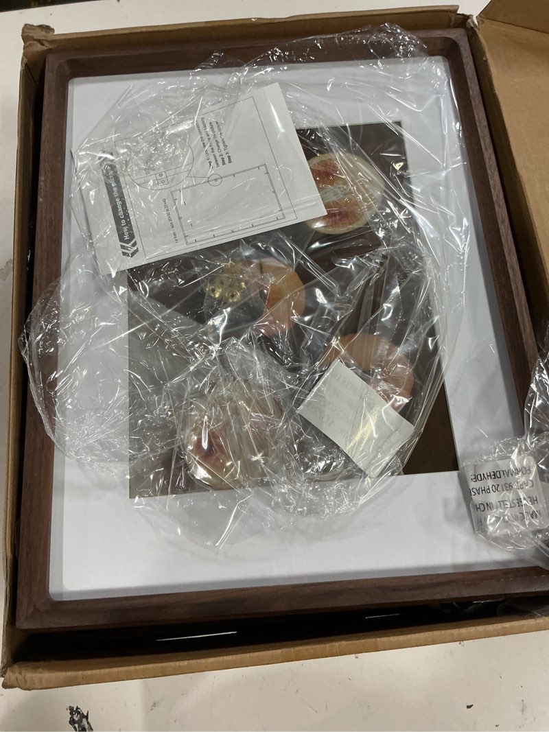 Condition photo showing Good Condition for 11x14 picture frame set of 3, natural solid walnut wood frame with high tempered glass, handcrafted 