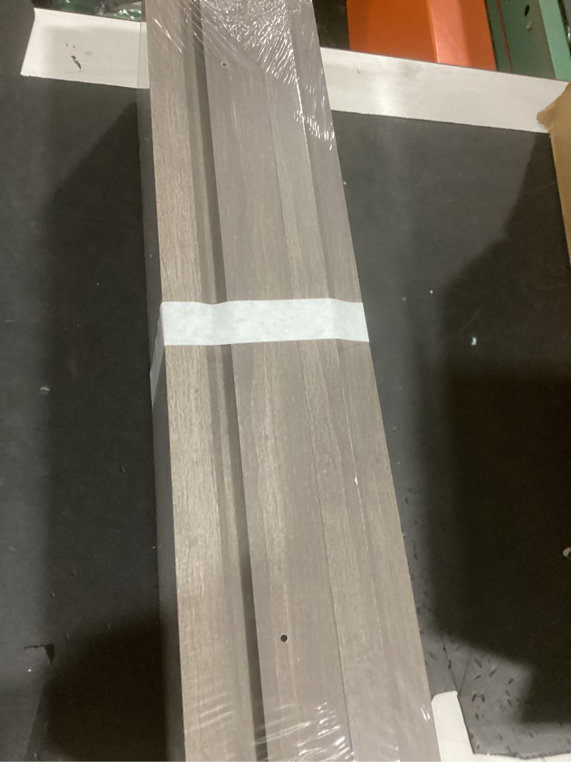 Condition photo showing New/Like New for upsimples floating shelves for wall, 23.6 inch shelves for decor storage set of 6, wall mounted wood shelf for bedroom, living room, bathroom, kitchen, long picture ledge shelves, grey grey 23.6in