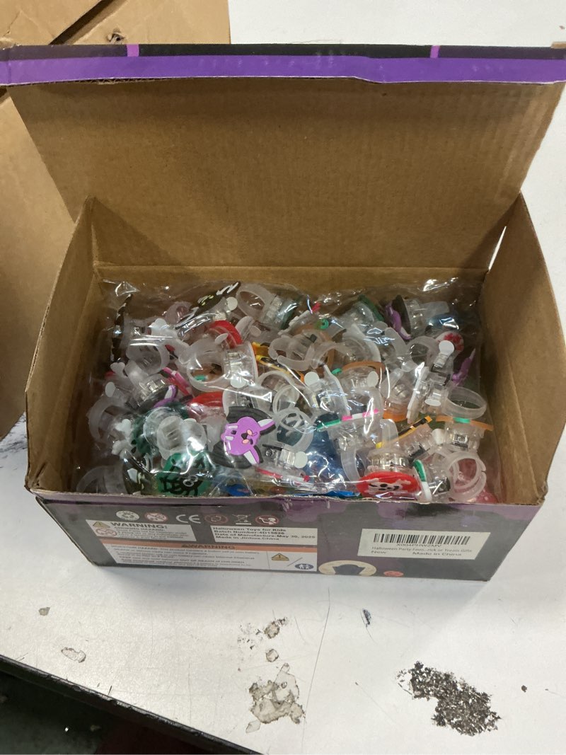 Condition photo showing New/Like New for Halloween Party Favors for Kids, 100 Pack Glow in the Dark Toys Halloween Toys Bulk for Halloween Party School Classroom Prizes Goodie Bags Trick or Treats Gifts Style 3