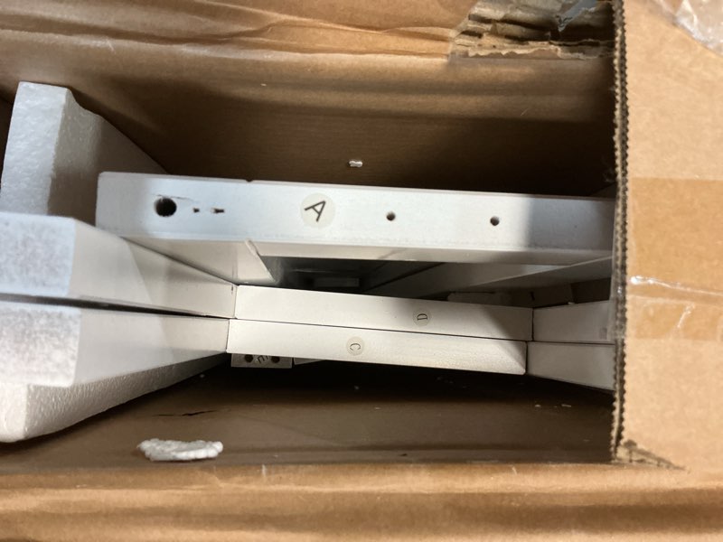 Condition photo showing As Is for utex over the toilet storage shelf, 3-tier over toilet bathroom organizer, above toilet shelves rack (white)