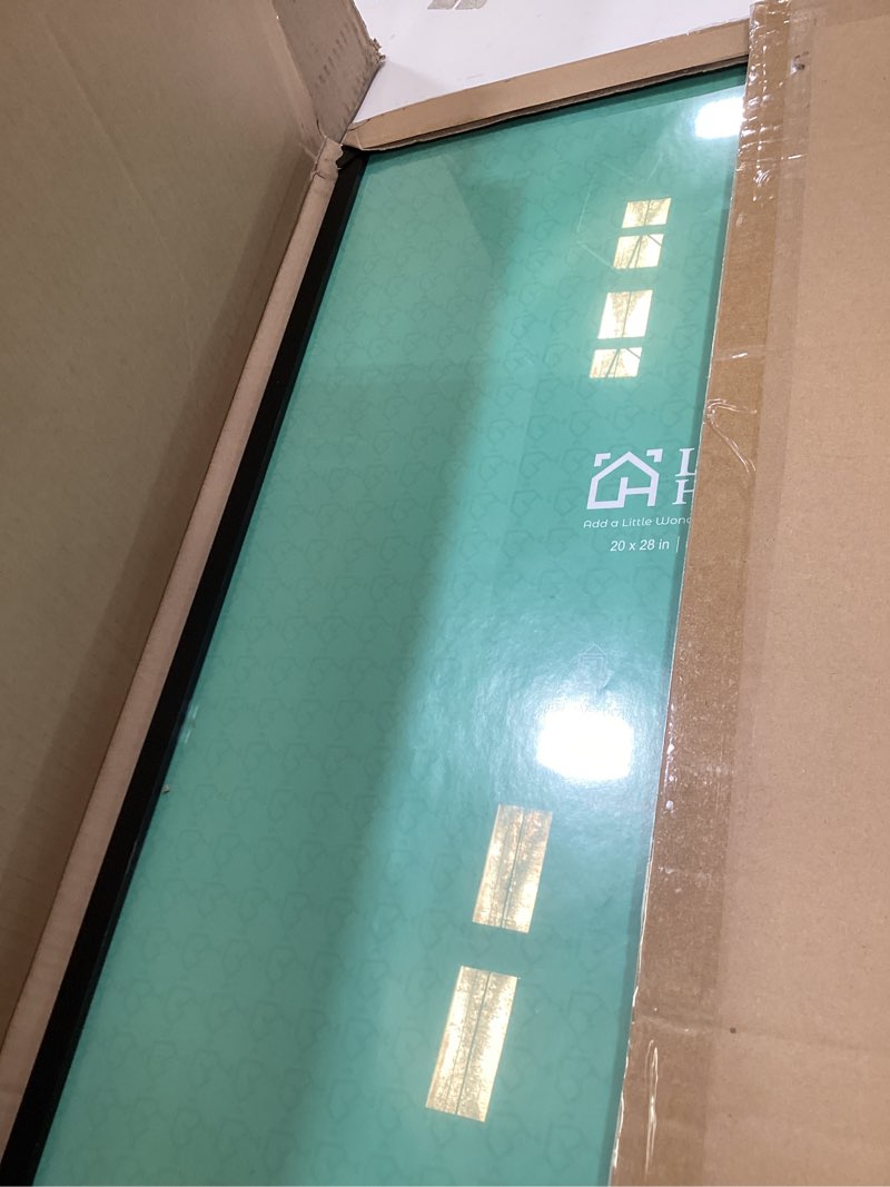 Condition photo showing Good Condition for lavie home 20x28 picture frame for wall display, 20x28 black picture frame with hd plexiglas, 20 x 28 poster frame 1 pack, display frame for vertical or horizontal, classic collection black 20x28 1