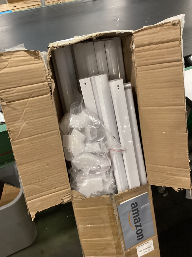 Condition photo showing As Is for Updated Bigger Size Hexagon LED Garage Light: 900W 108000LM Ultra-Bright, Hexagon led Lights for Garage Warehouse Workshop Gym Basement 14 Hex / with Rectangle Frame White