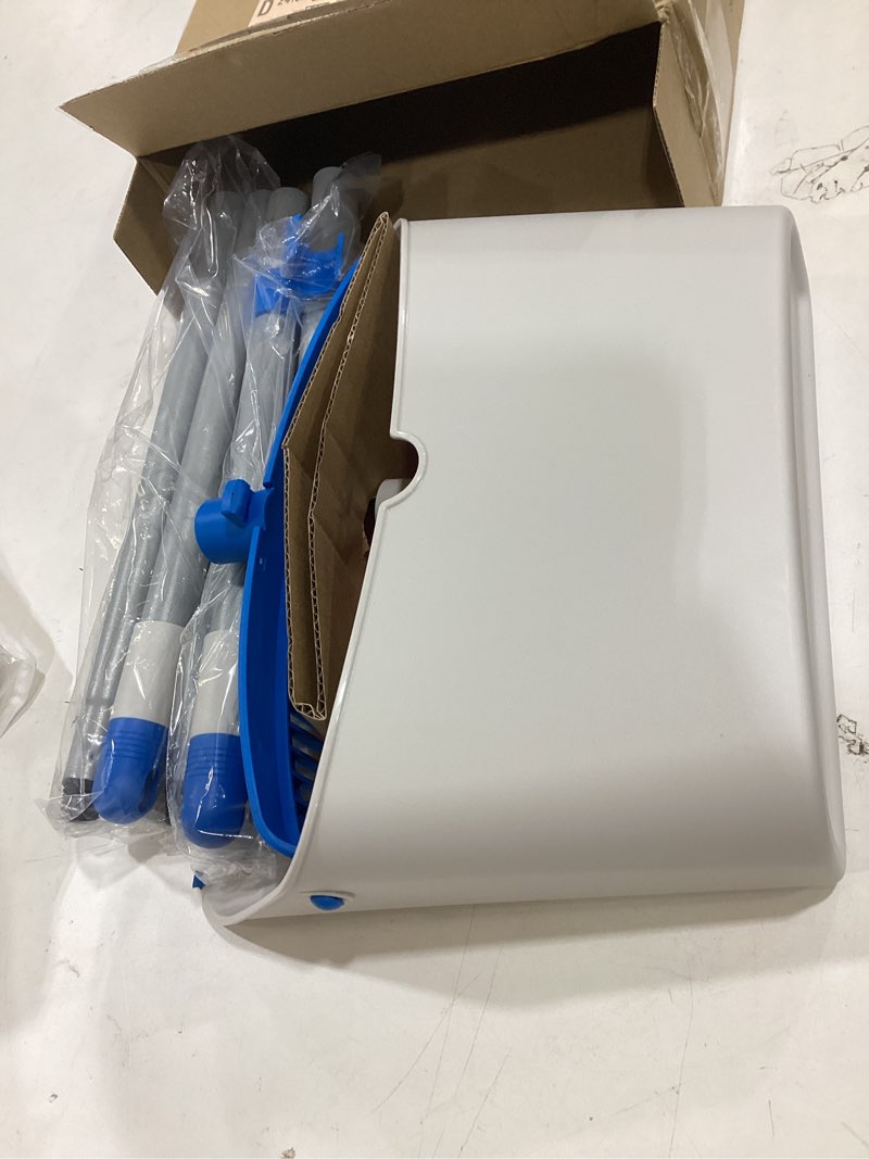 Condition photo showing New/Like New for treelen long handle broom and dustpan set,upright dust pan combo for home, kitchen, room, office, lobby floor use without bending blue broom and dustpan