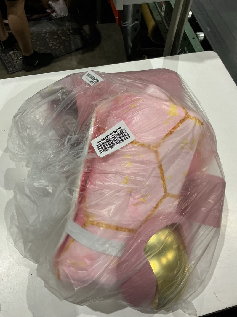 Condition photo showing As Is for 25 pieces bathroom set pink and gold bathroom accessories set, shower curtain and rugs, trash can, toilet brush, soap dispenser, soap dish, toothbrush holder, tumbler, tray, qtip holder for home decor pink and gold bath set+shower curtain+rugs