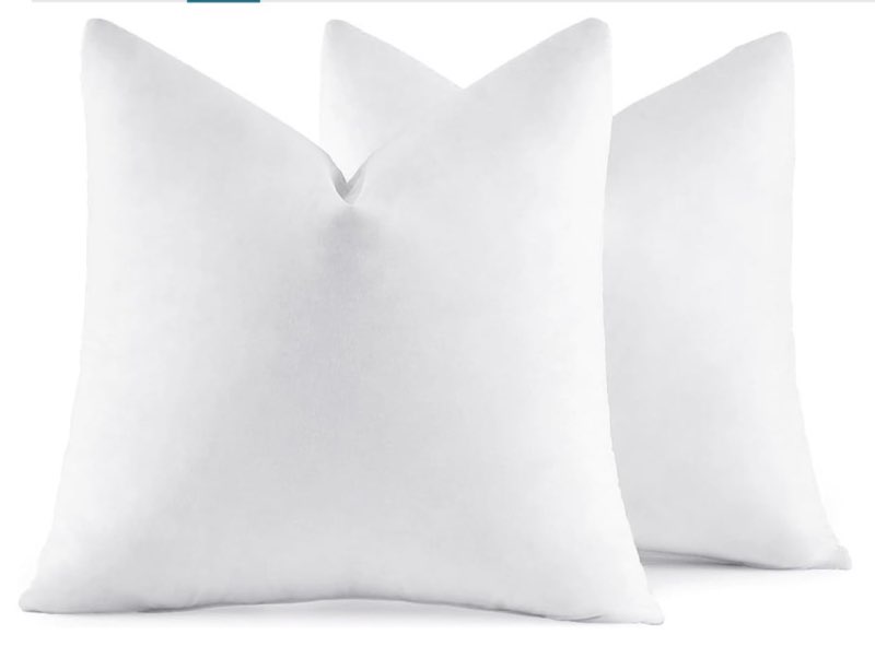 QUIETSEA 26x26 Pillow Inserts, 2 Pack Down Alternative Euro Pillow Inserts, Fluffy Soft Square Decor