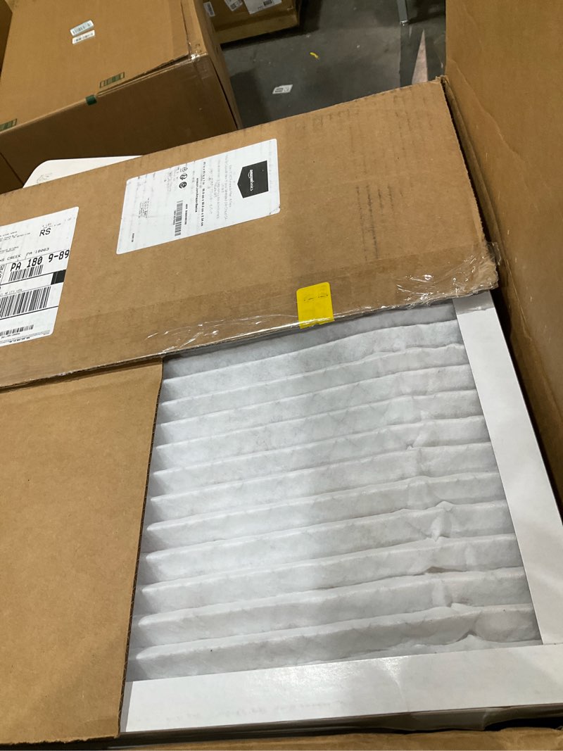 Condition photo showing Good Condition for amazon basics 20x20x1 air filter 6-pack, merv 11 ac furnace filters, dust, pet, allergy control, electrostatic (actual size: 19.75 x 19.75 x .75)
