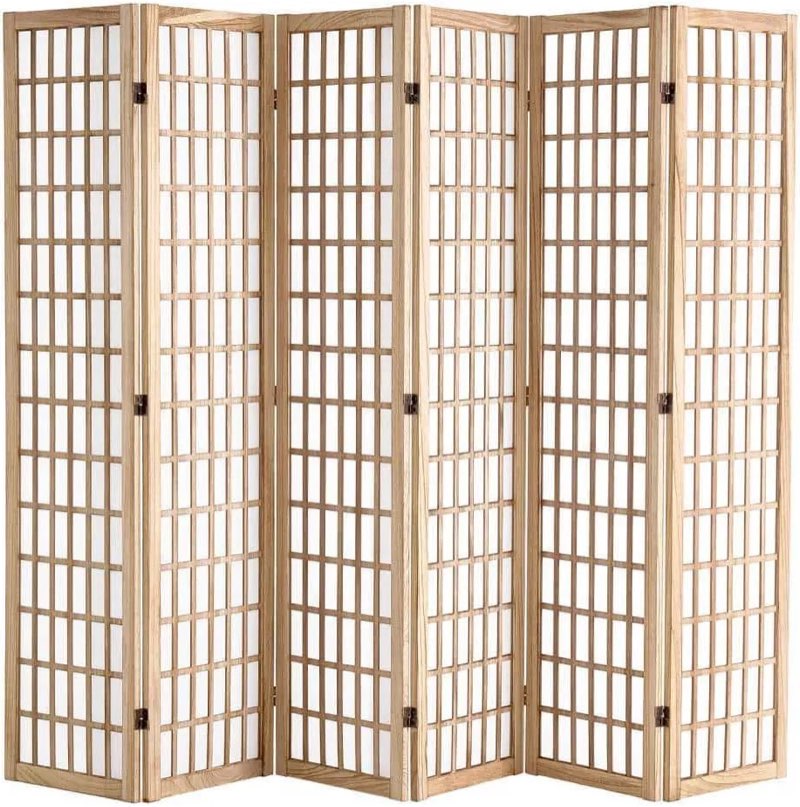 vevor 6 panel japanese room divider