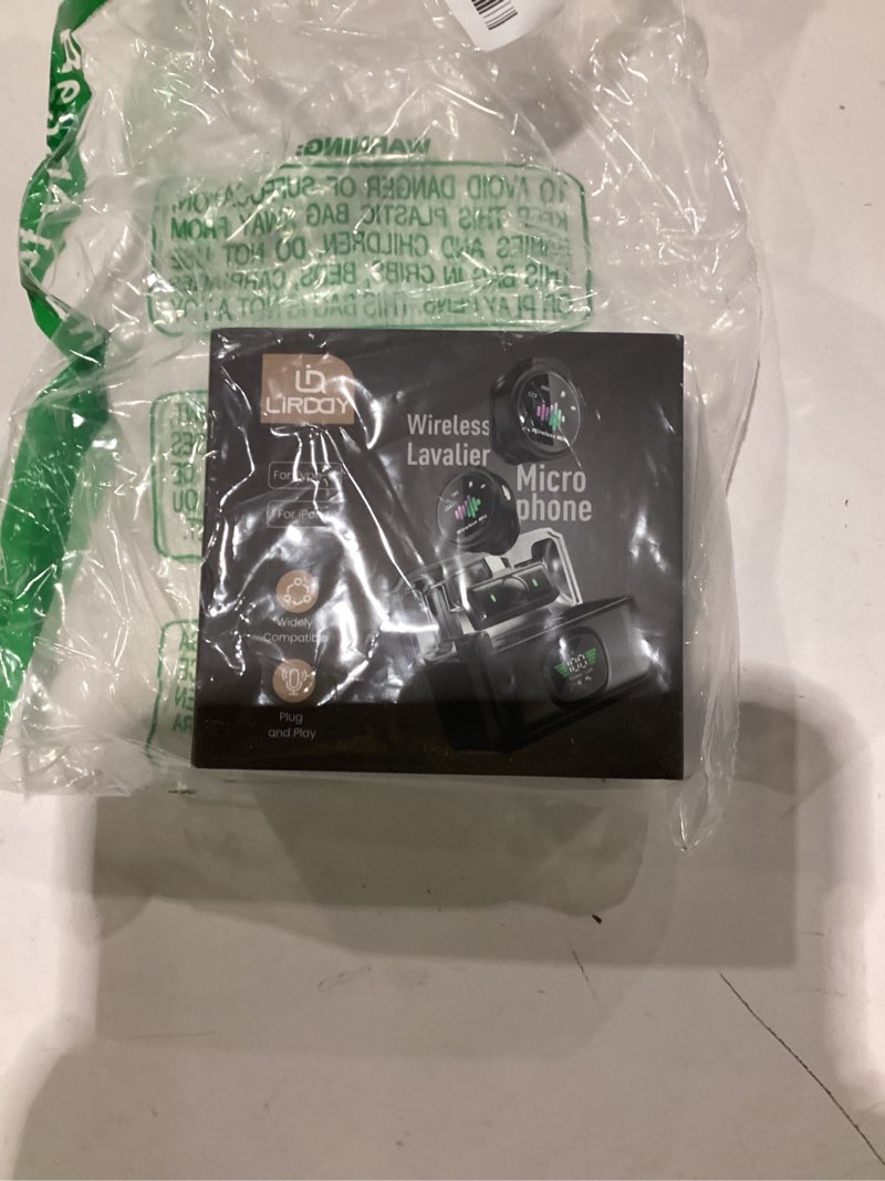 Condition photo showing New/Like New for Wireless Lavalier Microphone for iPhone: Mini Microphones for Android Equipment - Noise Reduction Lapel Mic for Professional Recording - 48KHz Studio Sound - 80h Battery Life Black 6