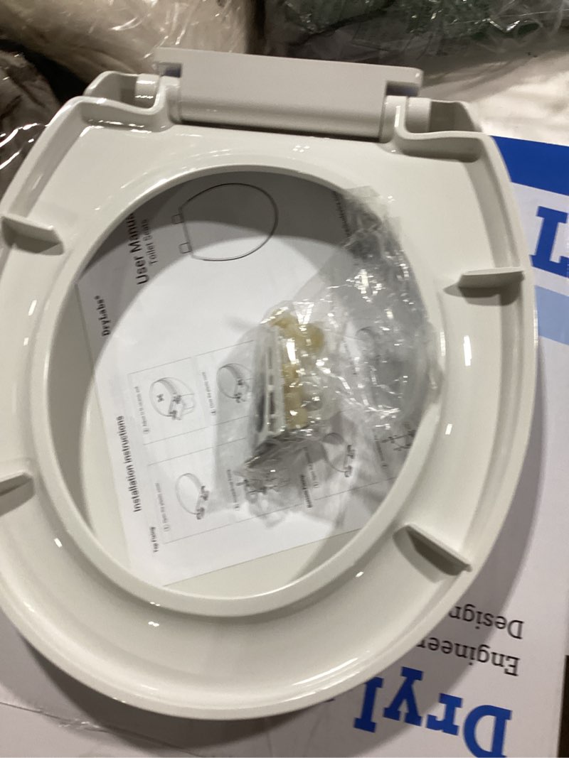 Condition photo showing Good Condition for round toilet seat with built-in toddler seat 16.5" - soft close for child & adult, potty training seat, durable pp toilet seat, easy installation & removal, fits most toilet bowls round with toddler seat 16.5"