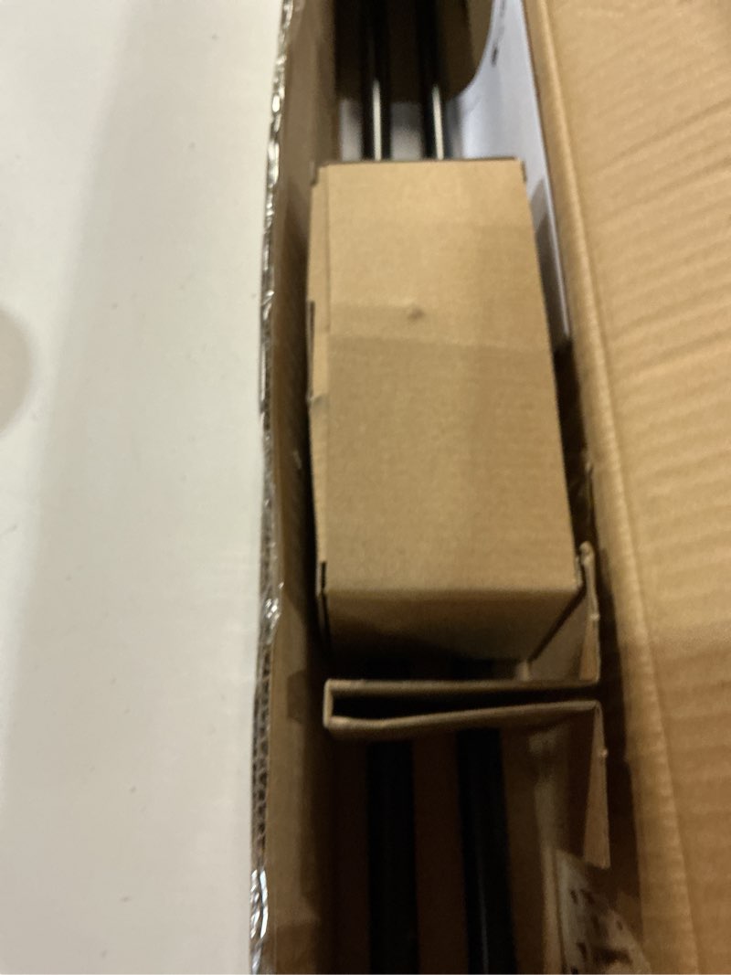 Condition photo showing Good Condition for amazon basics room darkening double curtain rod, 48" to 88", black, easy to install black 48" to 88" double rod