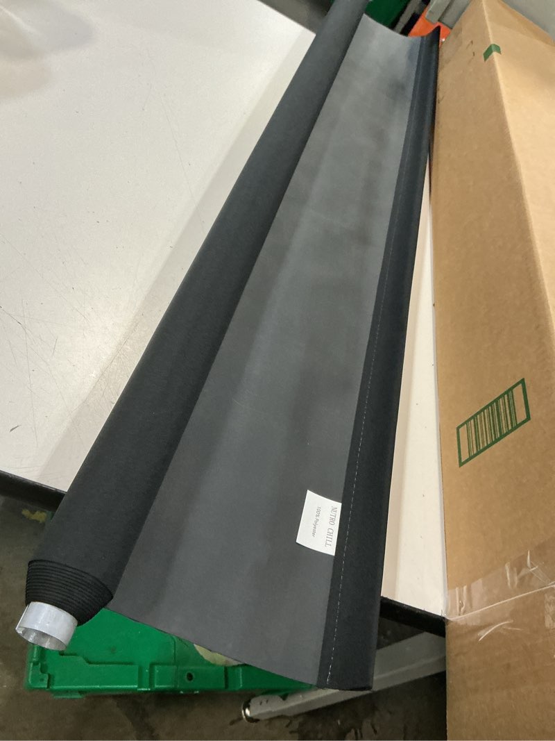 Condition photo showing As Is for nutro chill window roller shades for home, room darkening blackout roller blinds with chain cord for windows light filtering