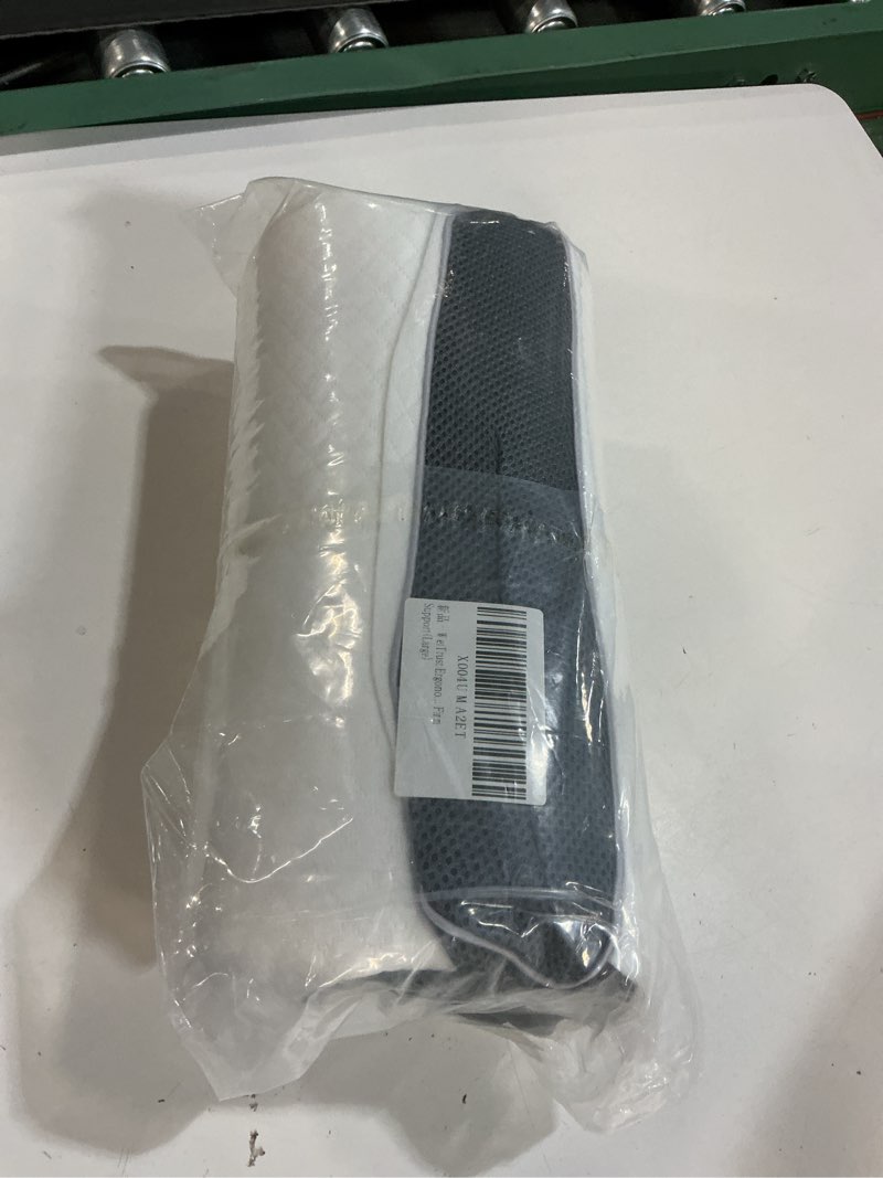 Condition photo showing New/Like New for ergonomic contour pillow with soft memory foam for side, back & stomach sleepers, normal size normal 23.62 inches