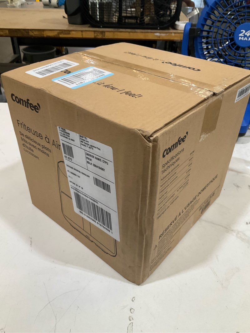 Condition photo showing Good Condition for comfee' compact 2.1 quart air fryer with 12 presets menu options, adjustable timer & temperature control 180-400 degrees f, dishwasher-safe nonstick fry basket black basic