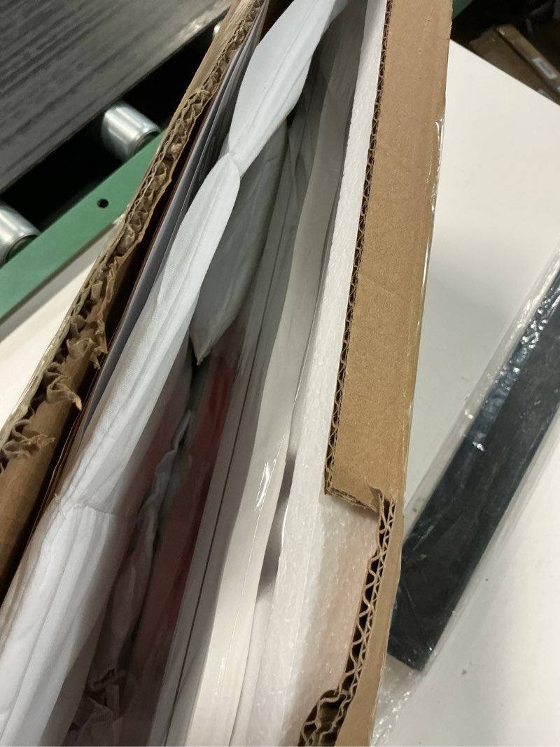 Condition photo showing Good Condition for Badger Basket Wooden Doll Bed with Blanket and Pillow with Free Personalization Kit - Fits 18" to 20" Dolls - Ideal for Baby Dolls and Pretend Play Fun - White and Pink Rose Design Bed only