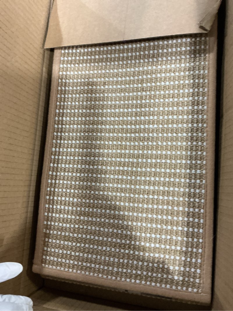 Condition photo showing Good Condition for peel and stick stair treads for wooden steps indoor, stair-carpet treads washable reusable adhesive,stair-treads non slip 4pc, beige 8"x30" 4