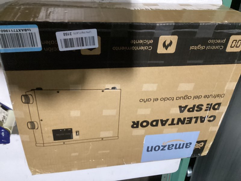 Condition photo showing Good Condition for mxmoonant spa heater, 18kw 220v swimming pool heaters hot tub water thermostat with touchscreeen for above ground inground pool, spa, bathtub