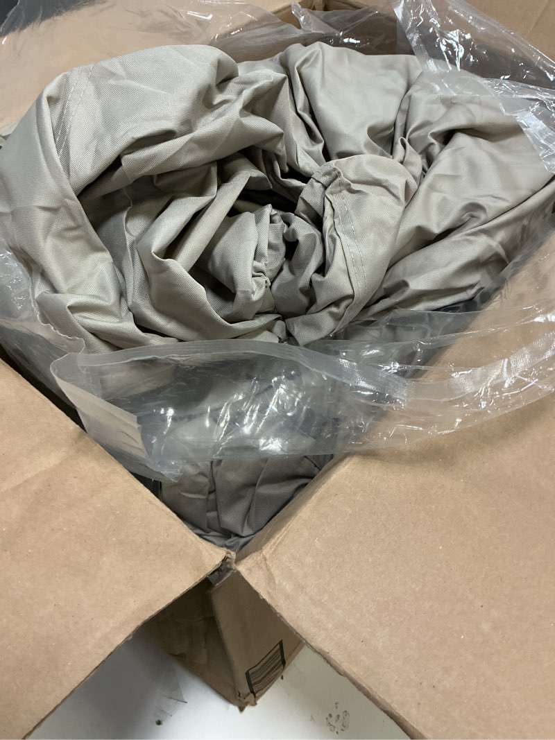 Condition photo showing Good Condition for 1200d 5-ply t-top boat cover for 17-19ft center console boats with t top roof, waterproof, tear & fade resistant | includes motor cover + upgraded 15 windproof straps | all-weather protection gray 17'-19' long (beam width up to 106")