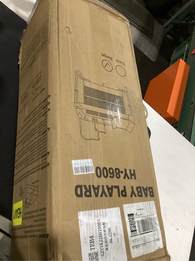 Condition photo showing New/Like New for (similar) dream on me zodiak baby playard, breathable mesh sides, soft comfortable mattress, quick & easy to fold with travel carry bag, compact space saving design - beige