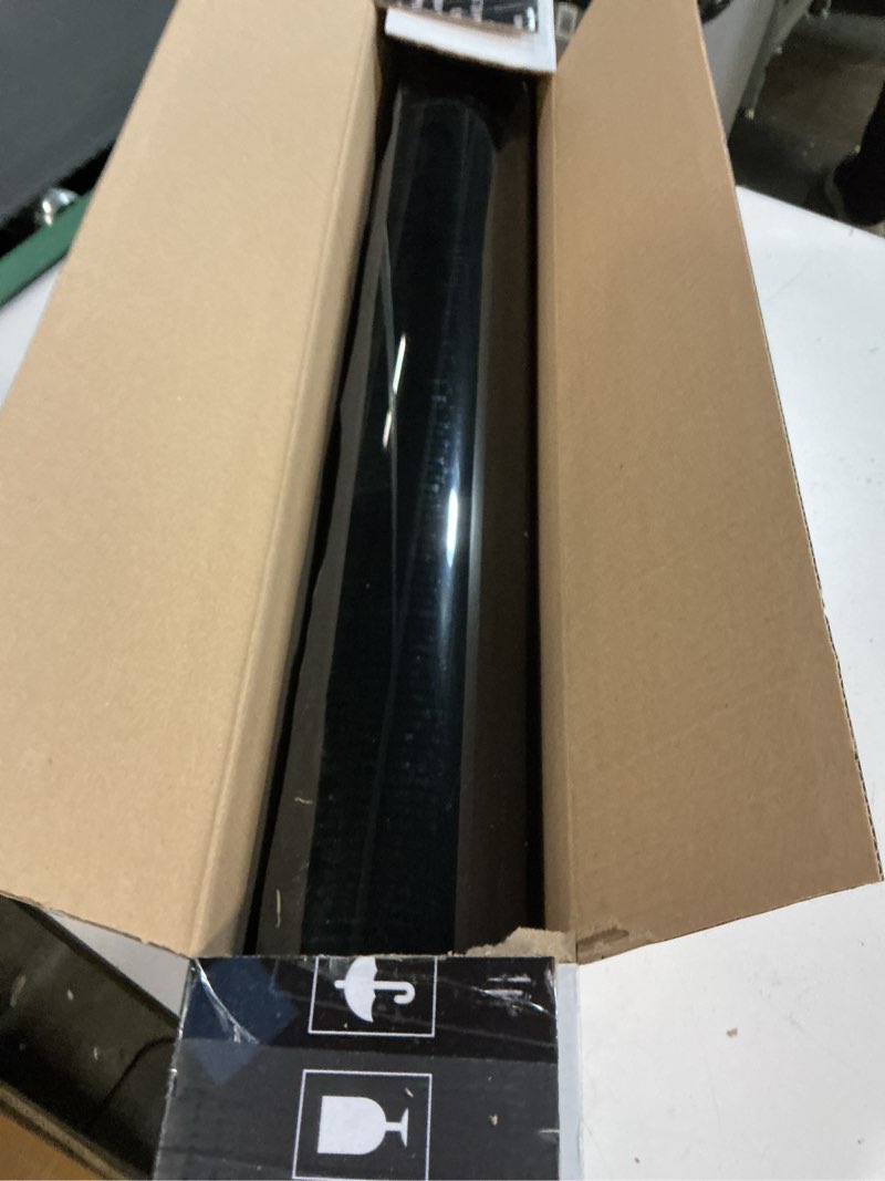 Condition photo showing Good Condition for rockrose 5% nano ceramic car window tint 36 in x 100ft 2ply privacy film heat block, 99% uvr, and 85% irr block for auto or home strong adhesive, easy shrink, plotter friendly - charcoal 36 in x 100 ft 5 percent