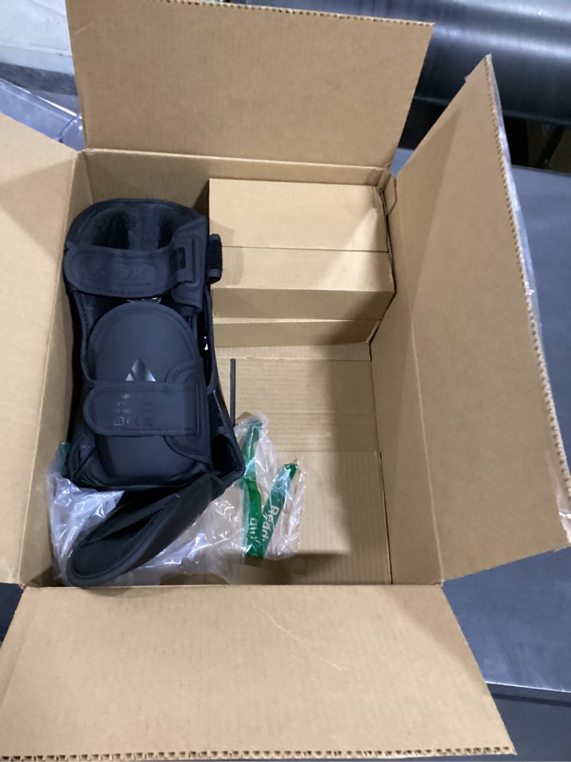 Condition photo showing Good Condition for rdx muay thai shin guards for men and women non-slip fit, full-contact protection adult shin pads, mma, kickboxing, sparring, taekwondo, shin protectors muay thai, martial arts matte black x-large