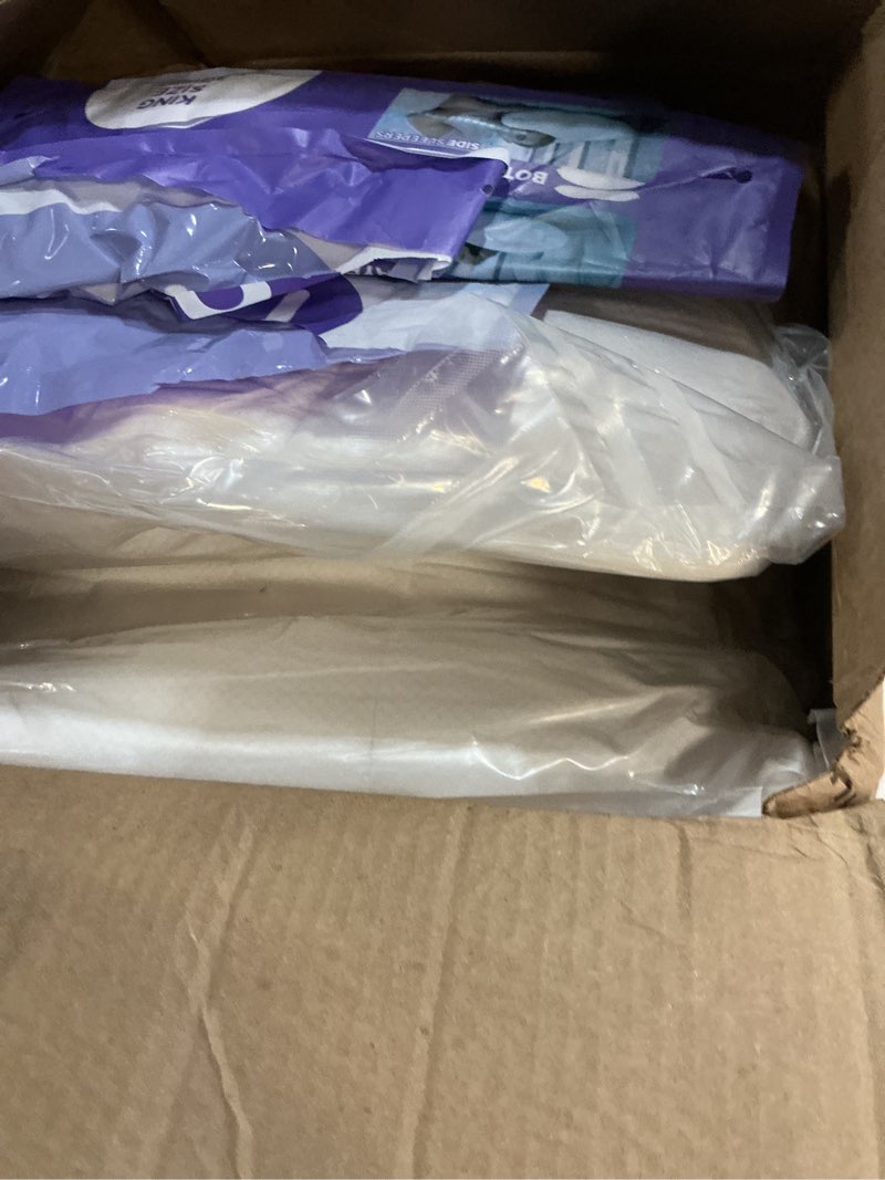 Condition photo showing New/Like New for nuzzle adjustable pillow for side sleepers, luxury king size bed pillow hotel collection - best adjust height soft firm pillow for back, stomach or side sleepers
