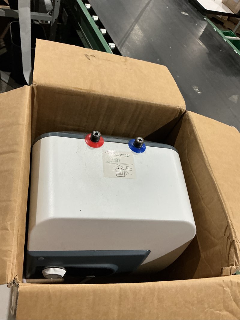 Condition photo showing As Is for  water heaters