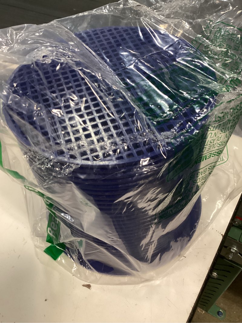 Condition photo showing New/Like New for r38013a pool skimmer basket replacement fits pentair american admiral inground pool skimmer, 8.25 x 7.75 inch, heavy duty abs, lid closes flush, bule blue