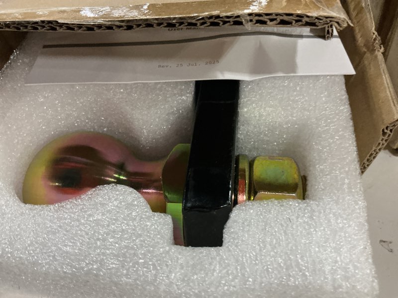 Condition photo showing New/Like New for orion motor tech trailer hitch ball mount, for 2" receiver with 2-5/16" ball 2" drop 8000 lb. towing capacity, heavy-duty tow hitch reversible ball hitch for truck boat rv cargo with hitch pin & clip 2-5/16" ball 2" drop & 3/4" rise