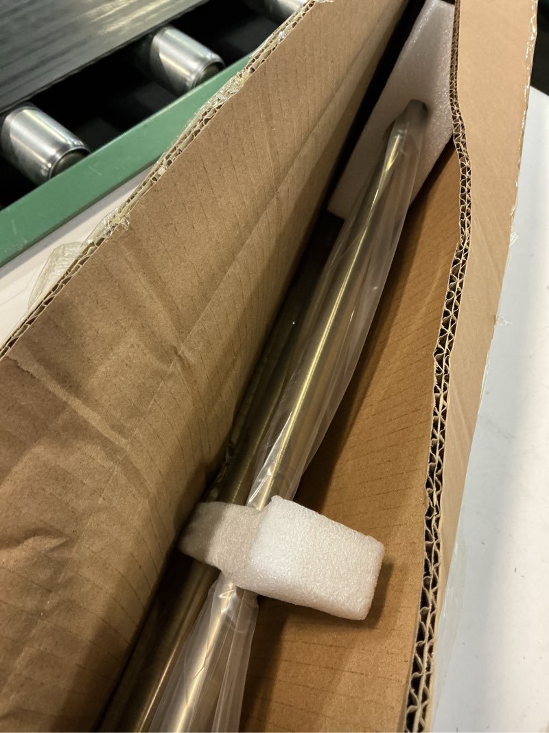 Condition photo showing Good Condition for anqiue bronze double curtain rods for windows 28-48 inch,heavy duty double curtain rod with aluminum finial and bracket,adjustable curved double window rods for blackout or room darkening panel anqiue bronze 28-48"