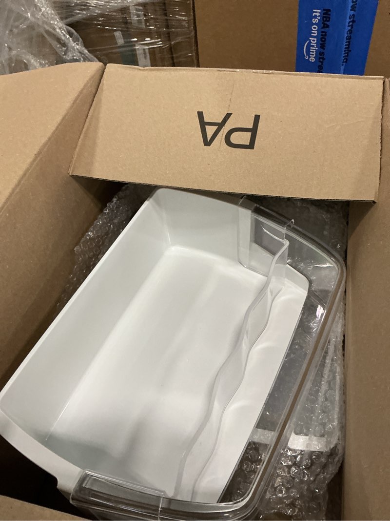 Condition photo showing As Is for aap73252202 aap73252209 refrigerator door bin replacement for l-g ken-more elite refrigerator 795 parts, right refrigerator replacement door bin lfx25991st lfx31925st lfxc24726s - 2 pack by fetechmate