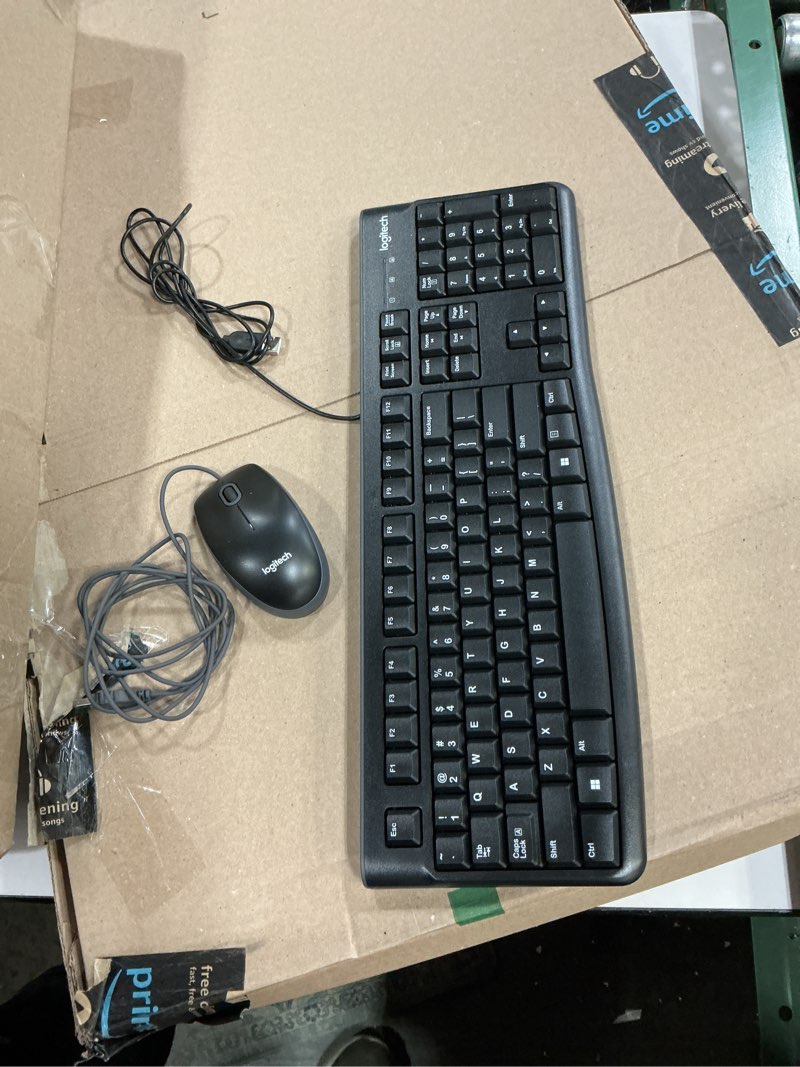 Condition photo showing Good Condition for logitech desktop mk120 durable, comfortable, usb mouse and keyboard combo (renewed)