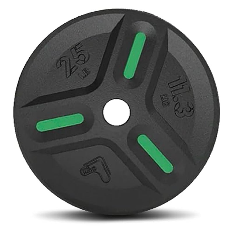 TRIBE WOD Cast Iron Plate Weights, OLIUS Barbell Plates - Gym Weights For Men And Women, Cast Iron Plate Weights 1 Of 2, Rubber And Steel Weights For Lifting, Rep Fitness