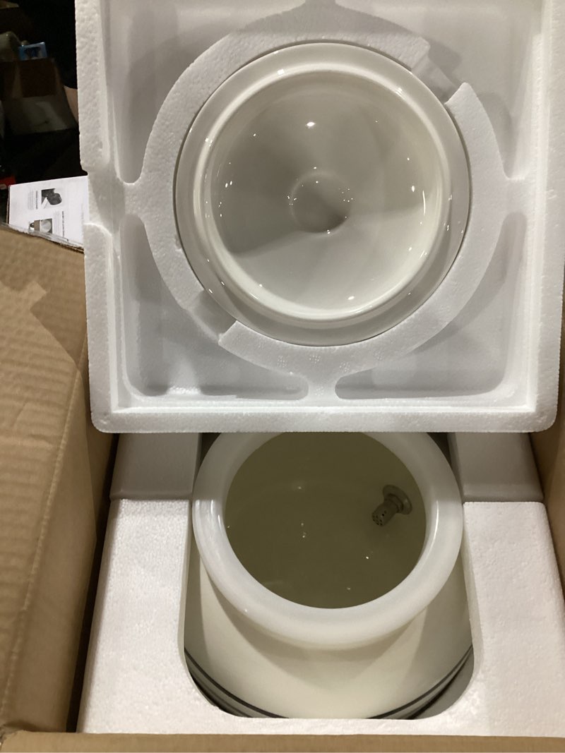 Condition photo showing Good Condition for geo sports porcelain ceramic crock water dispenser, stainless steel faucet, valve and lid included. fits 3 to 5 gallon jugs. (solid pink)