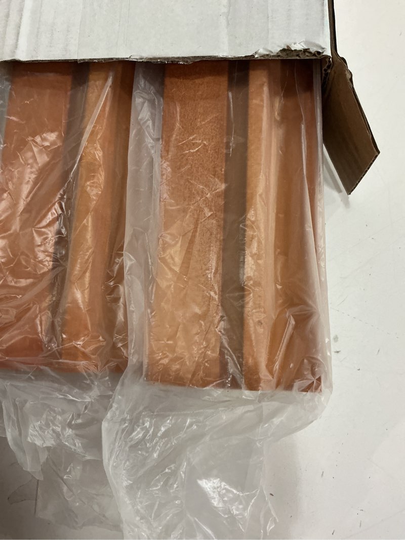 Condition photo showing Good Condition for Yellow Mountain Imports Classic Chestnut Color Wooden Mahjong Game Racks with Pushers, 18 Inches - Set of 4 (Includes Magnetically Attached Mahjong Pushers) Brown