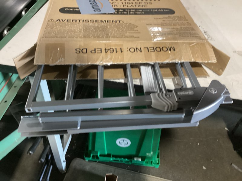 Condition photo showing New/Like New for regalo easy step 49-inch extra wide baby gate, includes 4-inch and 12-inch extension kit, 4 pack of pressure mount kit and 4 pack of wall mount kit, platinum platinum 29-49"w x 30"h