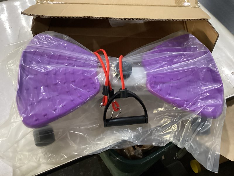 Condition photo showing New/Like New for Waist Twisting Machine Exercise, Ab Twisting Board for Exercise, Adjustable Waist Twisting Board Exercise Machine with 300 lbs Weight Capacity Purple