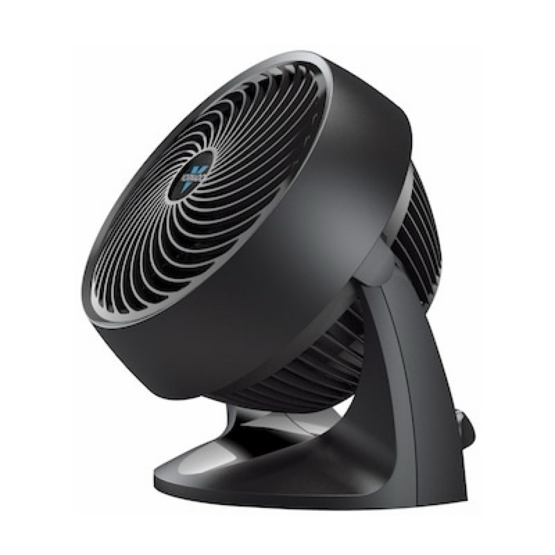 vornado 9-in high velocity indoor desk fan, in black