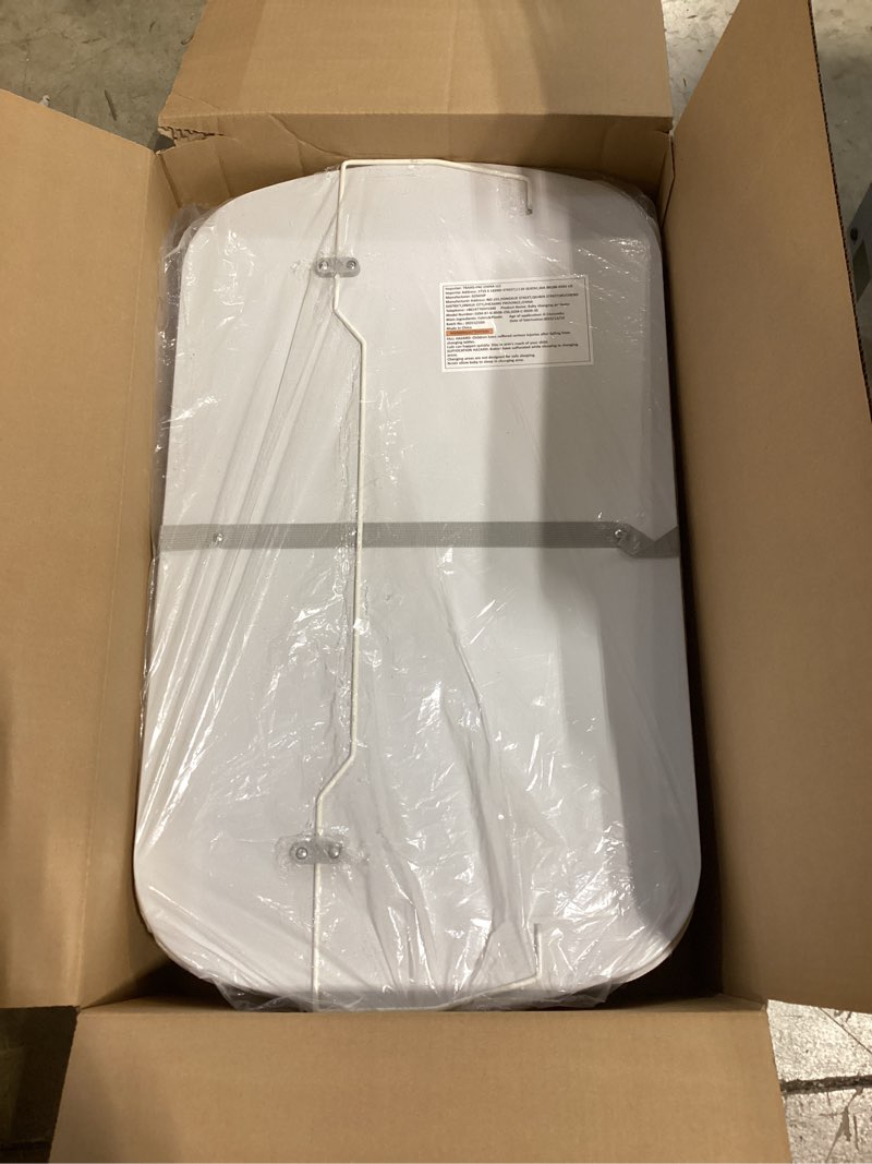 Condition photo showing As Is for dzmdip baby bathtub with foldable changing table, standing infant bath tub for newborn toddler shower, portable diaper changing station with stand large