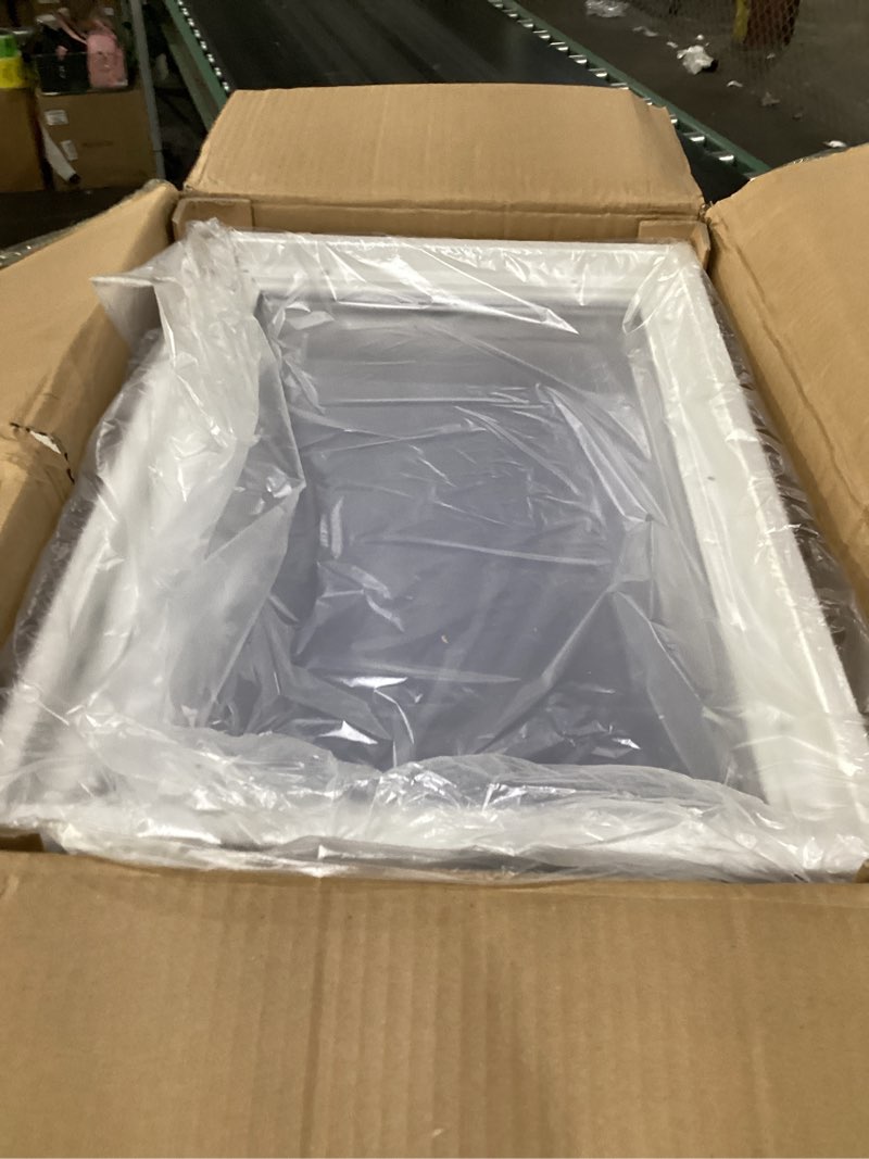 Condition photo showing Good Condition for 4 pack garage door windows, replacement vinyl window inserts with uv resistant resin glass for garage doors, 20.8 x 13.8 inch (clear design)