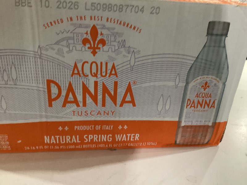 Condition photo showing New/Like New for Acqua Panna Natural Spring Water, 16.9 Fl. Oz. Plastic Bottles, Pack of 24 16.9 Fl Oz (Pack of 24) 24