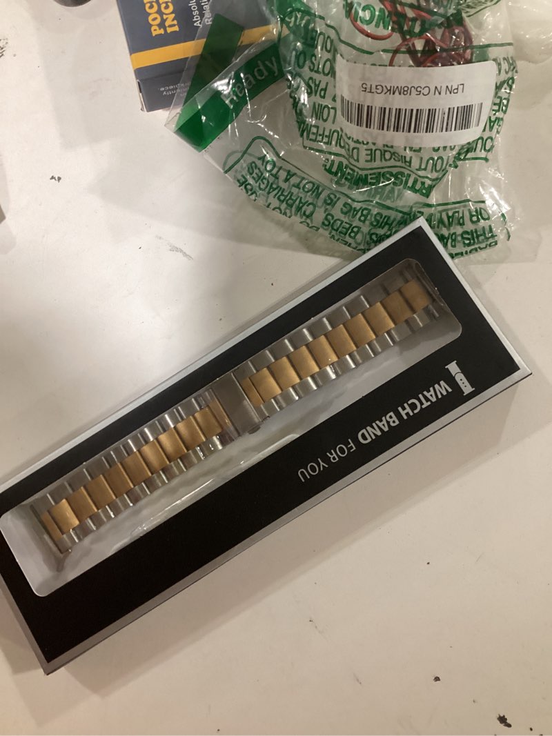 Condition photo showing New/Like New for GOLDTOLUCK No Gap Stainless Steel Band Compatible with Samsung Galaxy Watch 8 7 6 5 4 FE Pro Classic 40mm 44mm 43mm 47mm 45mm 42mm 46mm 20mm Men Women Milanese Metal Elegant Casual Gold/Silver Galaxy 8 40/44mm & 8 Classic 46mm