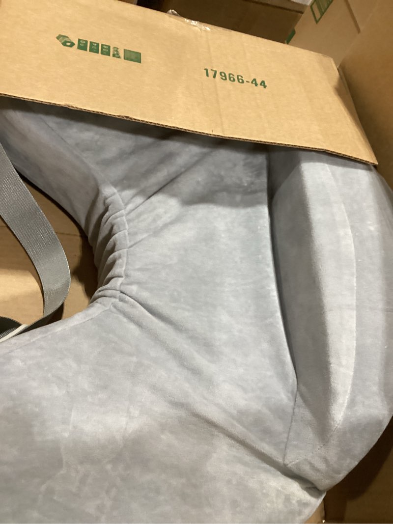 Condition photo showing Good Condition for momcozy innovative safety guard nursing pillow - firm & springy memory foam - stable, ergonomic support & comfort - wider breastfeeding cushion, adjustable, removable cover, baby safety certified cozylite -grey cozylite