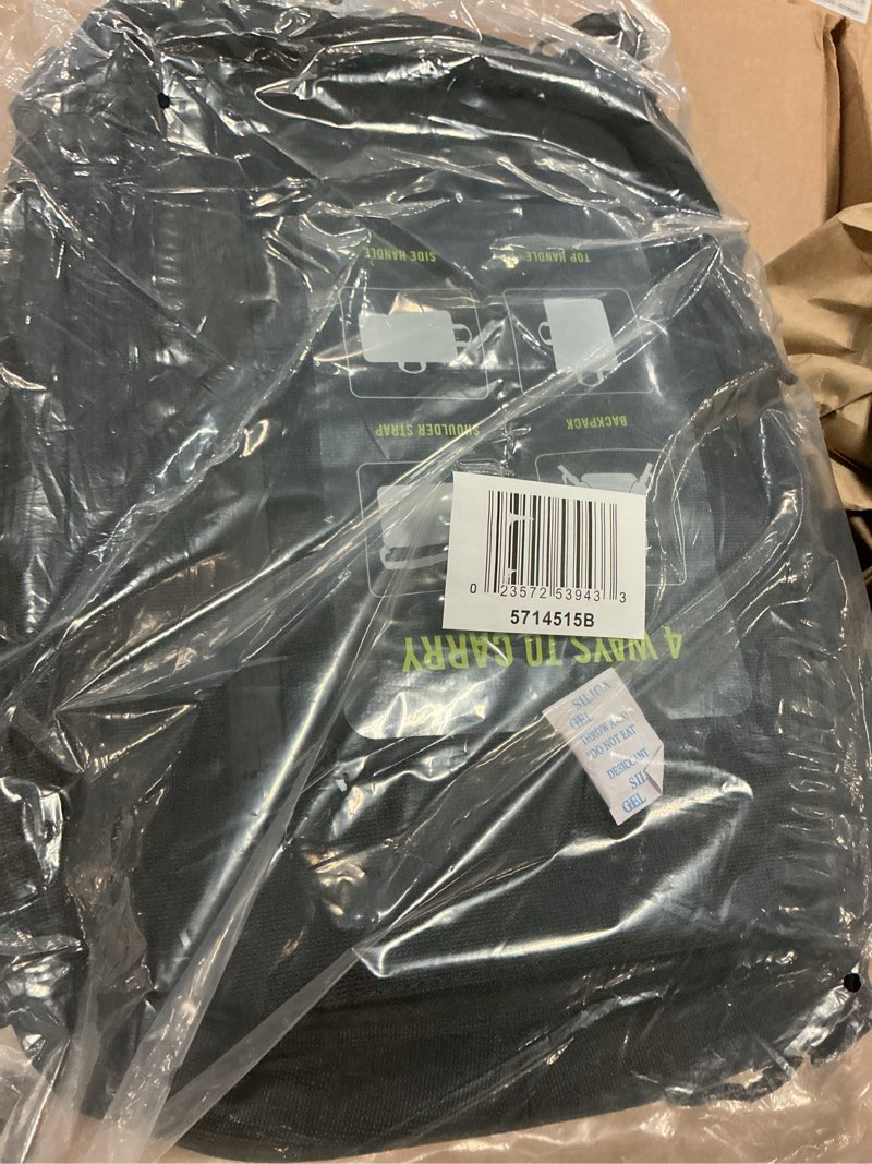 Condition photo showing New/Like New for kenneth cole reaction parker 16" polyester tech covertible backpack/briefcase, black black 16"