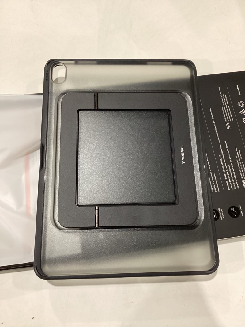 Condition photo showing New/Like New for torras ostand k1 guardian for ipad air 11 inch case m4/m3/m2 (2026/2025/2024), ultra stable stand, multiple adjustable viewing angles, slim protective kickstand cover with pencil holder, black black air 11" m4&m3&m2(2026/2025/2024)