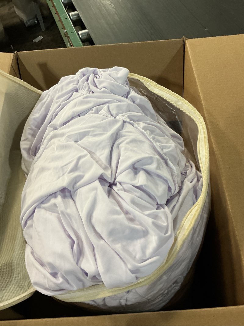 Condition photo showing Good Condition for Outpain 6 Pack 72inch/6FT Spandex White Round Tablecloth, Stretchy 132inch Fitted 6FT Round Table Cloths, Wrinkle Free Table Cover with Skirt for Wedding Party Dining Banquet White 72inch(6Pack)