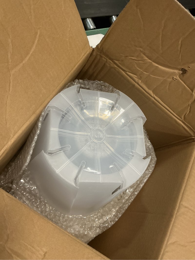 Condition photo showing New/Like New for 6/8/10/12 inch large clear nursery pots 12 pack, large clear deep planter plastic plant pots with drainage for bulbs & orchids, ideal for hyacinths, tulips, amaryllis, indoor outdoor deep pots